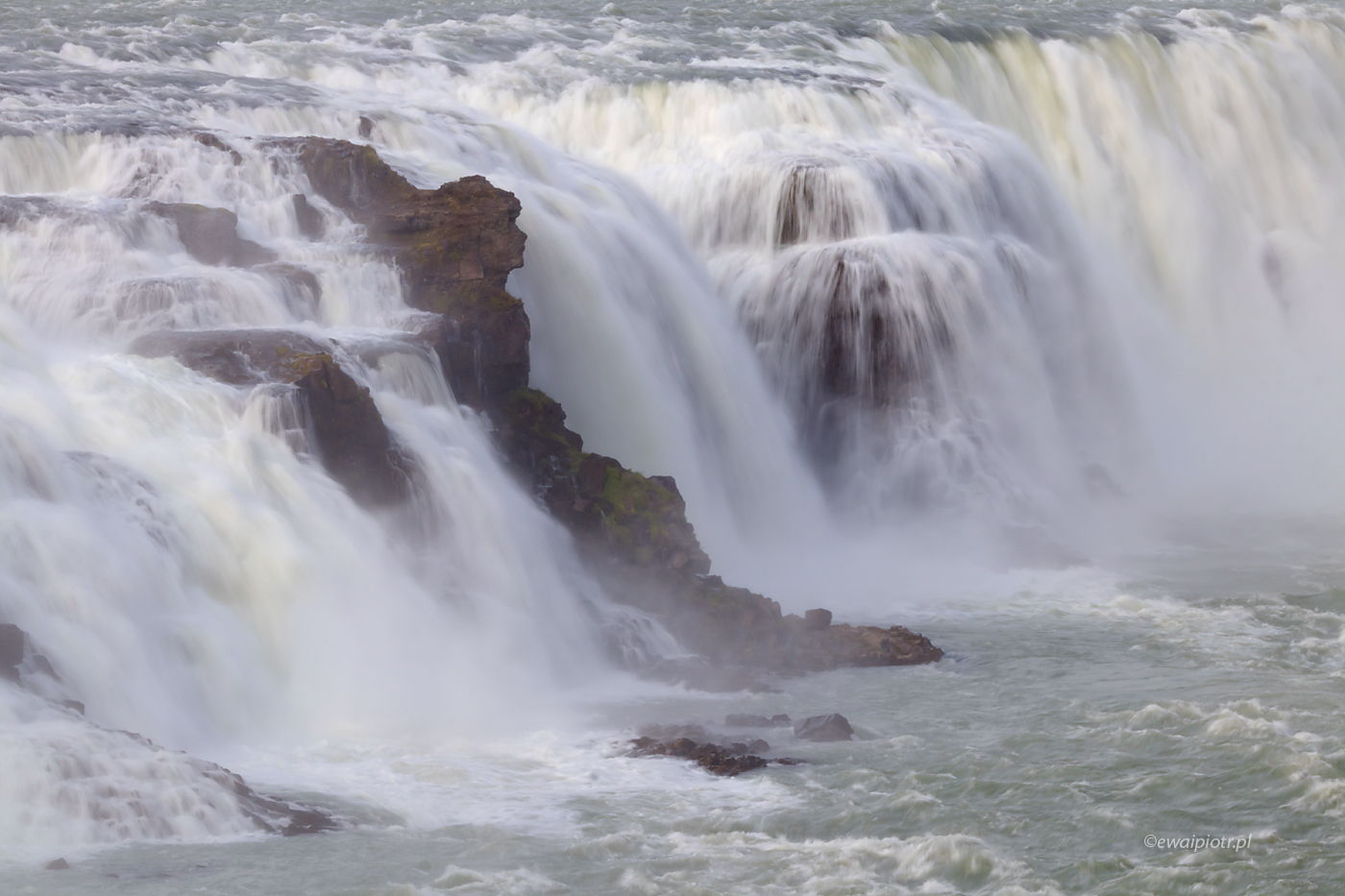 Islandzki wodospad, 1/10 sekundy