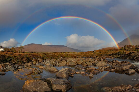 Tęcza nad Sligachan, Szkocja, fotowyprawa, jak fotografować tęczę