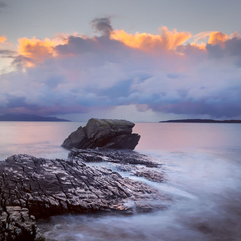 Na wybrzeżu Elgol, Szkocja, długa ekspozycja, wyspa Skye, fotowyprawa