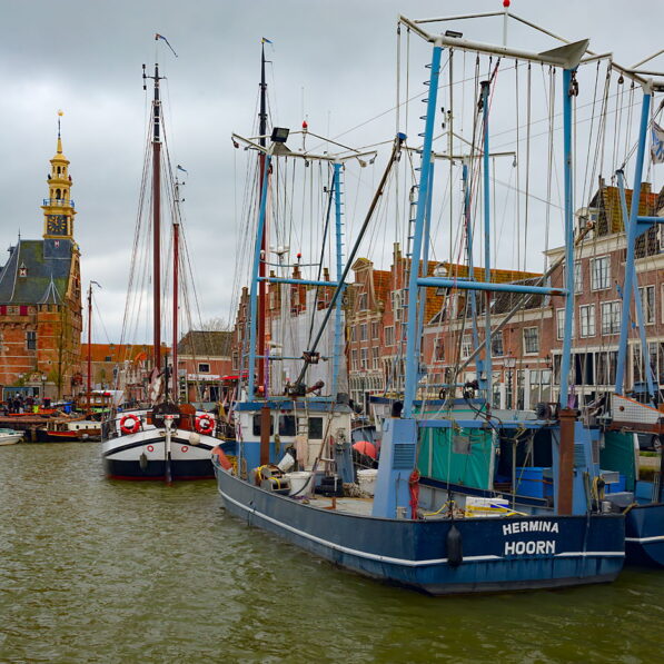 Port i wieża portowa w Hoorn, Holandia