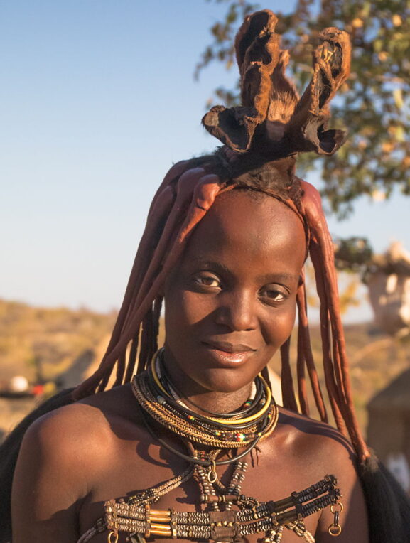 Himba i jej fryzura, Namibia
