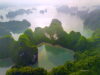 Zatoka Ha Long z lotu smoka, Wietnam, z drona, fotowyprawa