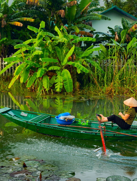 Wiosłowanie nogami, Wietnam, fotowyprawa, Ninh Binh