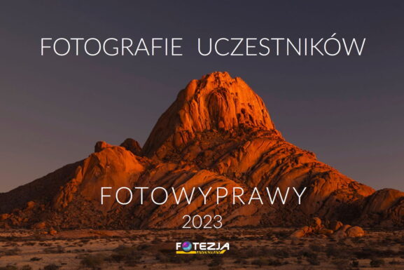 Album Fotowyprawy 2023 - okładka, album z fotografiami uczestników fotowypraw i warsztatów fotograficznych Fotezji w 2023 roku