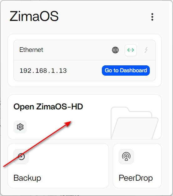 darmowy NAS ZimaOS - open ZimaOS-HD
