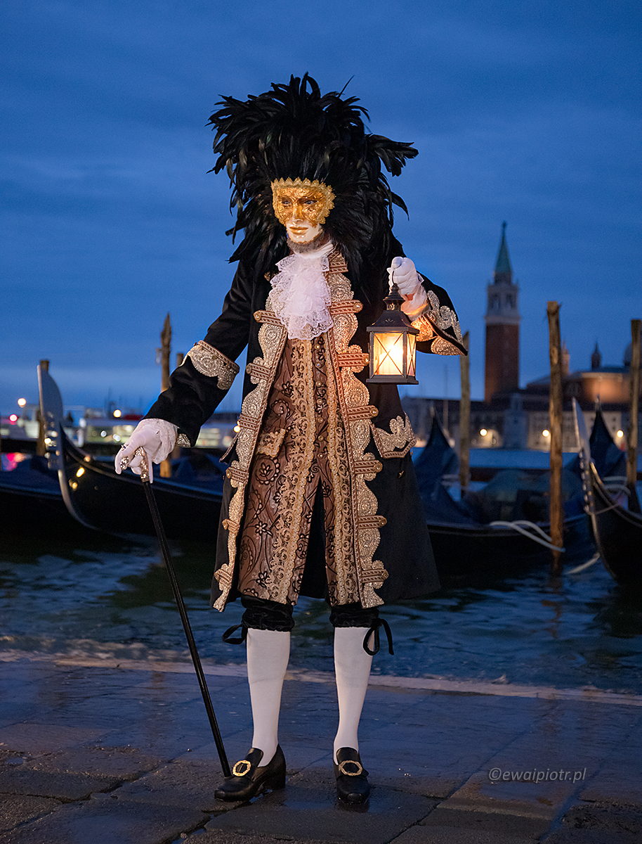 Prawdziwy Wenecjanin, wersja karnawałowa, fotowyprawa do Wenecji