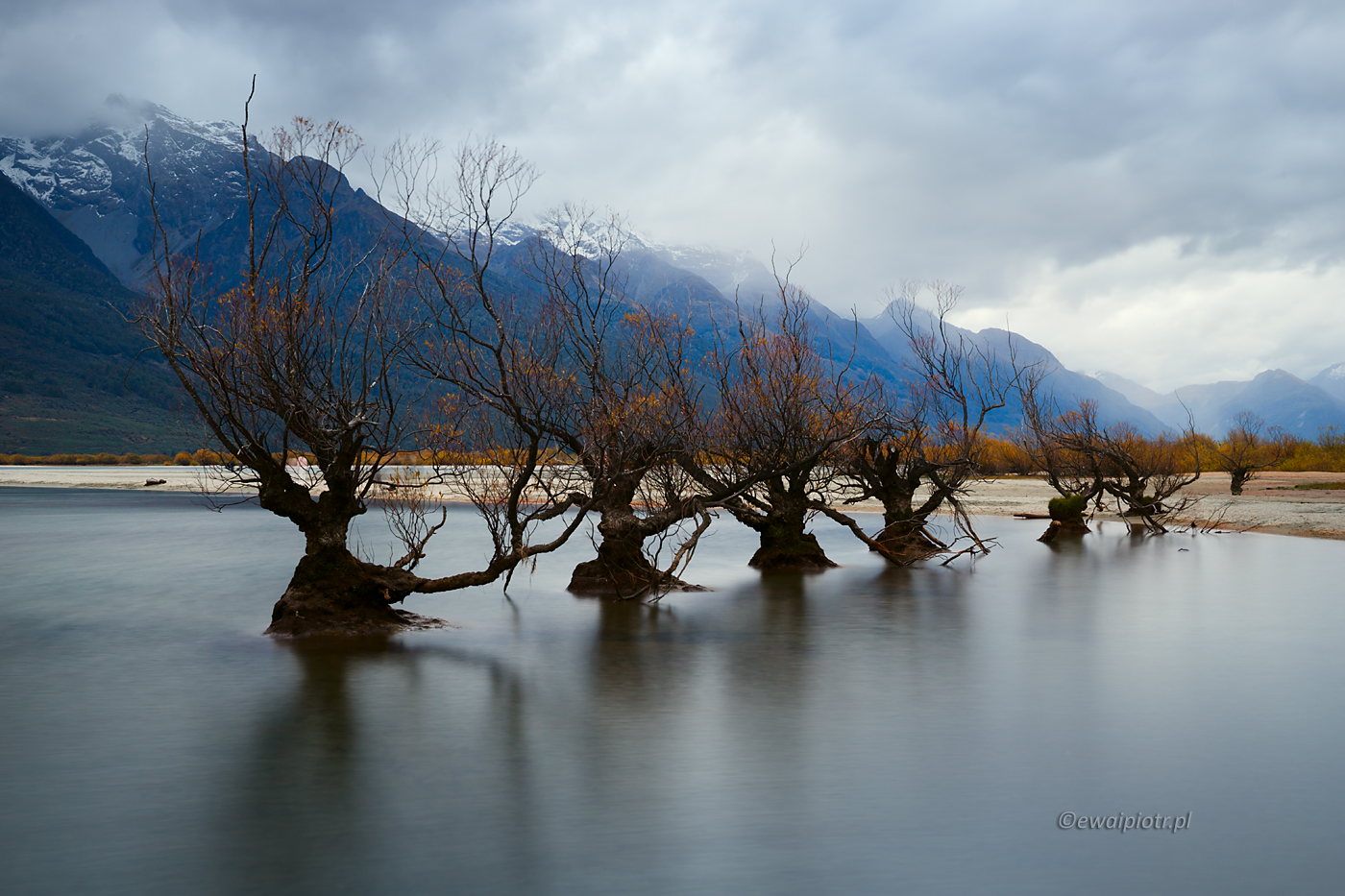 Nad laguną Glenorchy, Nowa Zelandia, fotowyprawa