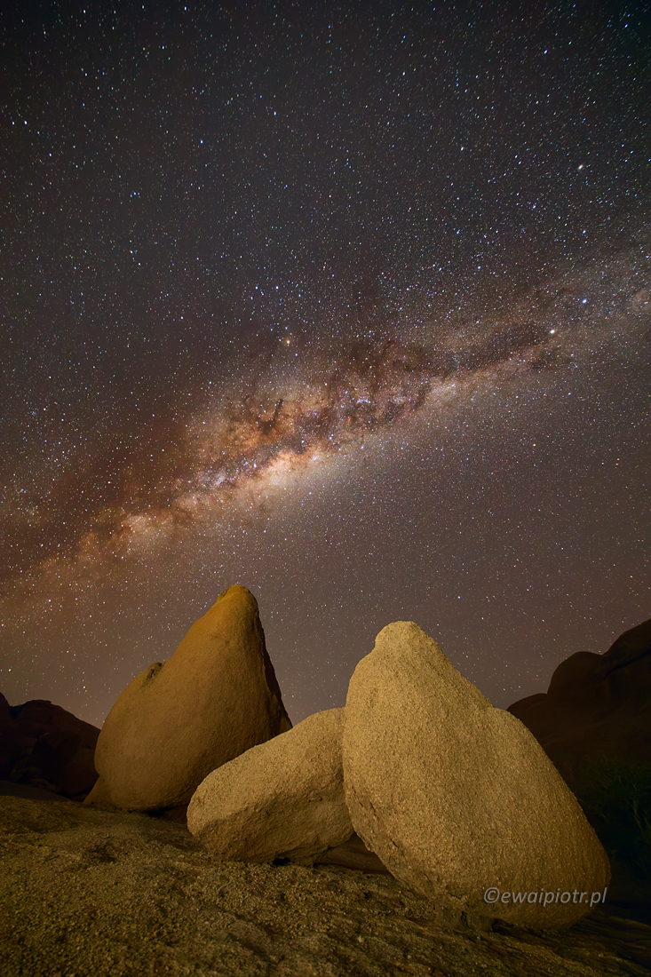 Niebo nad Namibią, okolice Spitzkoppe