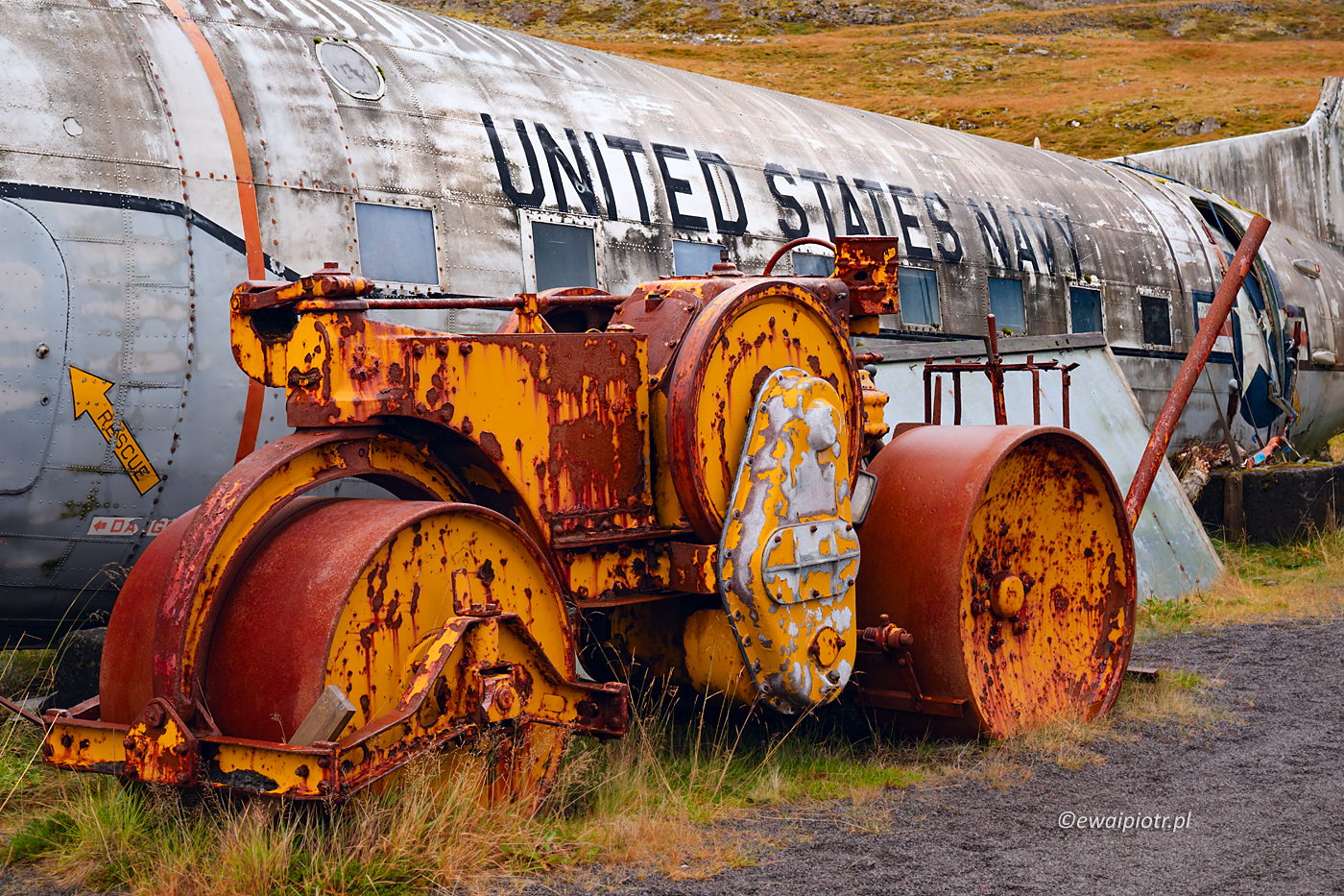 DC3 i traktor, Islandia